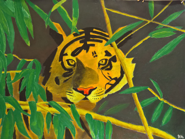 Un tigre dans la jungle