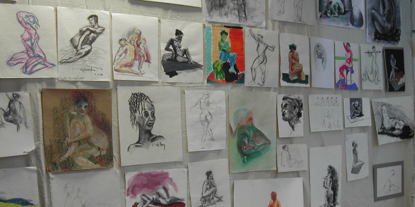 Exposition des dessins et peintures des élèves de l'atelier Saint-Fargeau